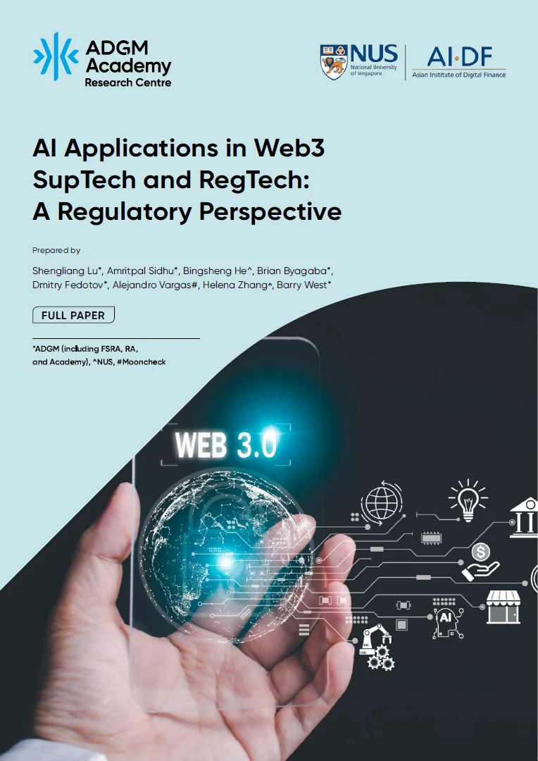 AI Applications in Web3 SupTech and RegTech: A Regulatory Perspective — ADGM